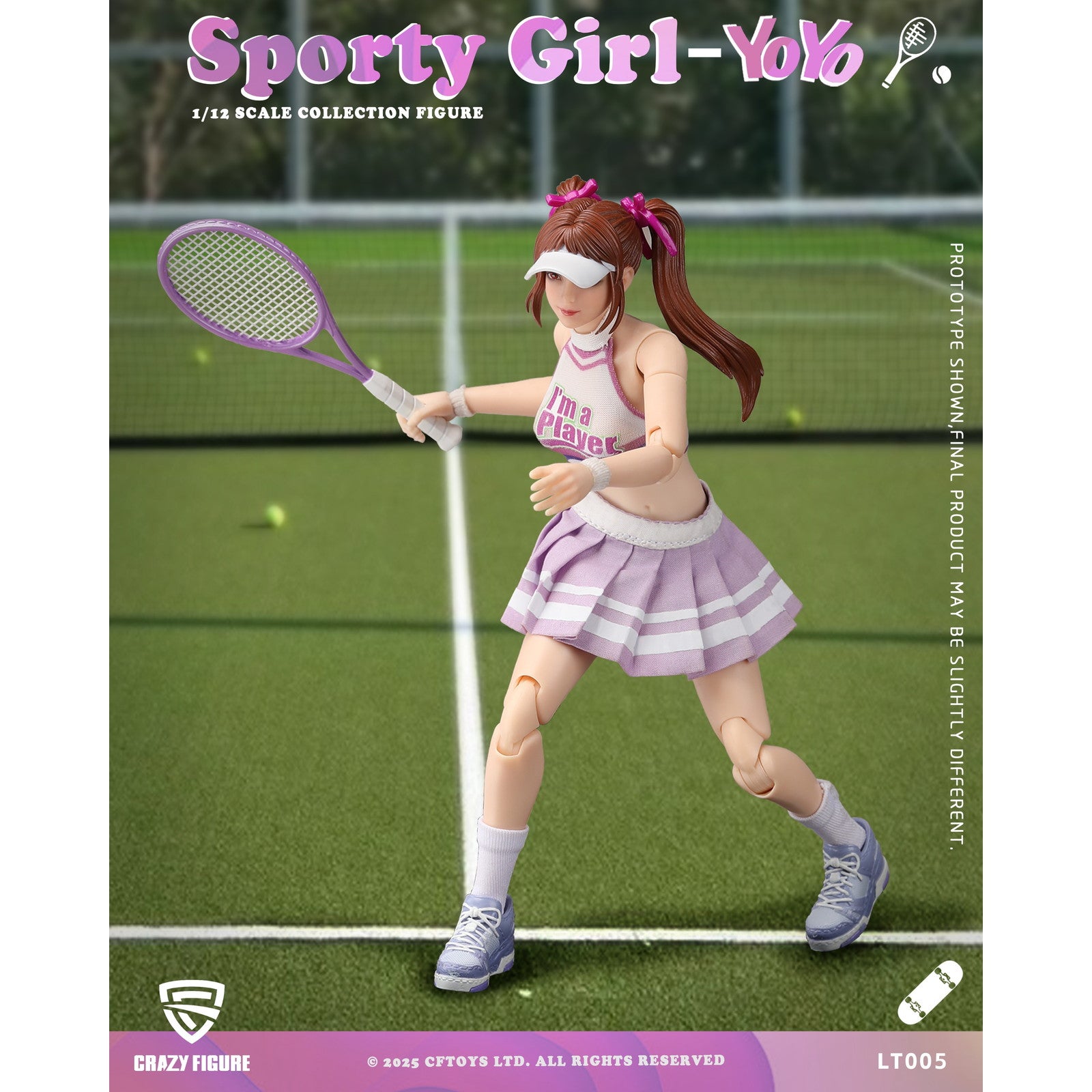 【新品即納】[FIG] 予約特典付属 CRAZY FIGURE LT005 Sporty girl(スポーティーガール) YOYO(ヨーヨー) 1/12 完成品 可動フィギュア CFTOYS(20250930)