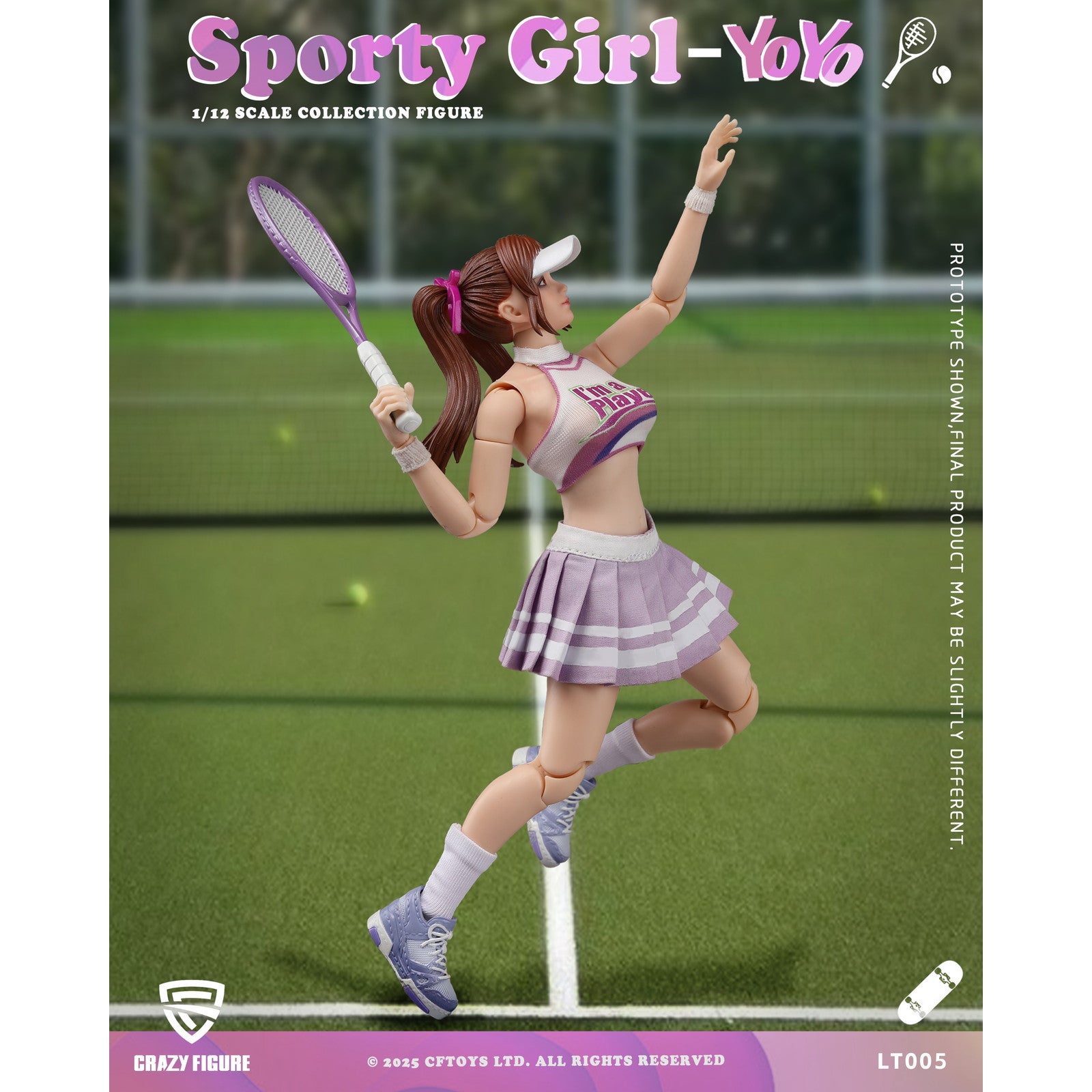 【新品即納】[FIG] 予約特典付属 CRAZY FIGURE LT005 Sporty girl(スポーティーガール) YOYO(ヨーヨー) 1/12 完成品 可動フィギュア CFTOYS(20250930)