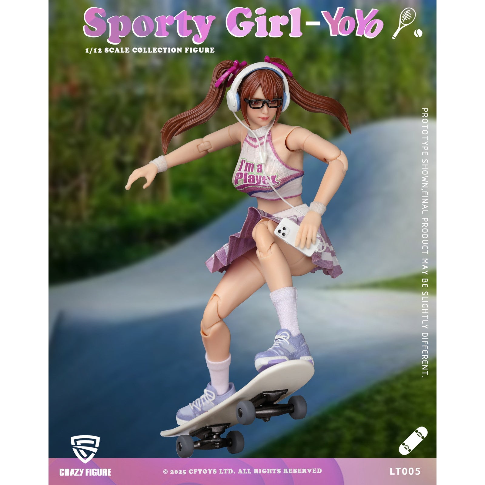 【新品即納】[FIG] 予約特典付属 CRAZY FIGURE LT005 Sporty girl(スポーティーガール) YOYO(ヨーヨー) 1/12 完成品 可動フィギュア CFTOYS(20250930)
