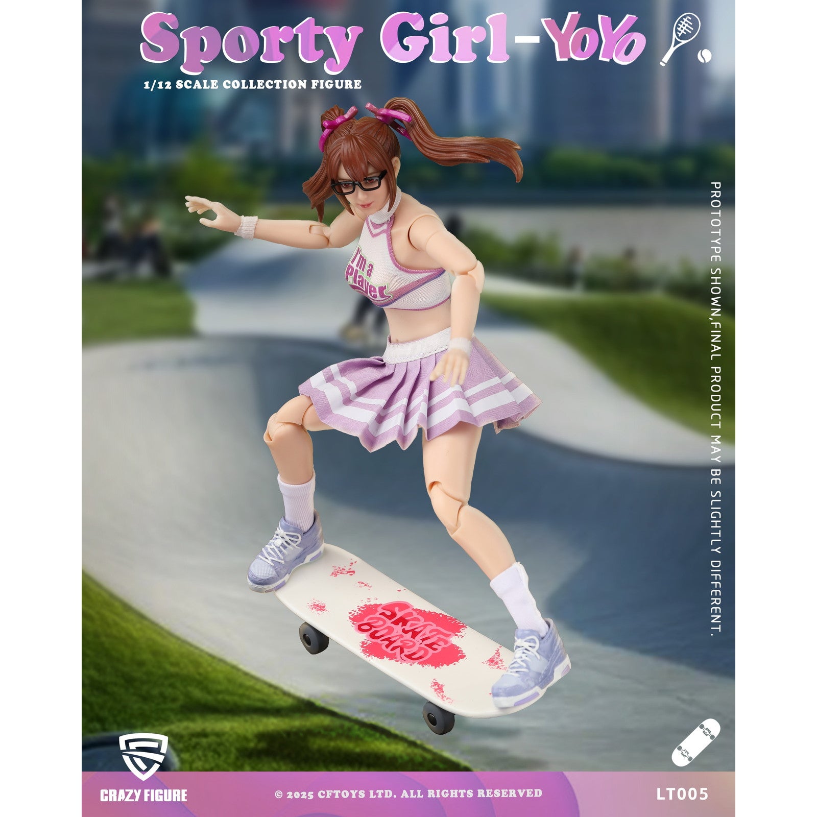 【新品即納】[FIG] 予約特典付属 CRAZY FIGURE LT005 Sporty girl(スポーティーガール) YOYO(ヨーヨー) 1/12 完成品 可動フィギュア CFTOYS(20250930)