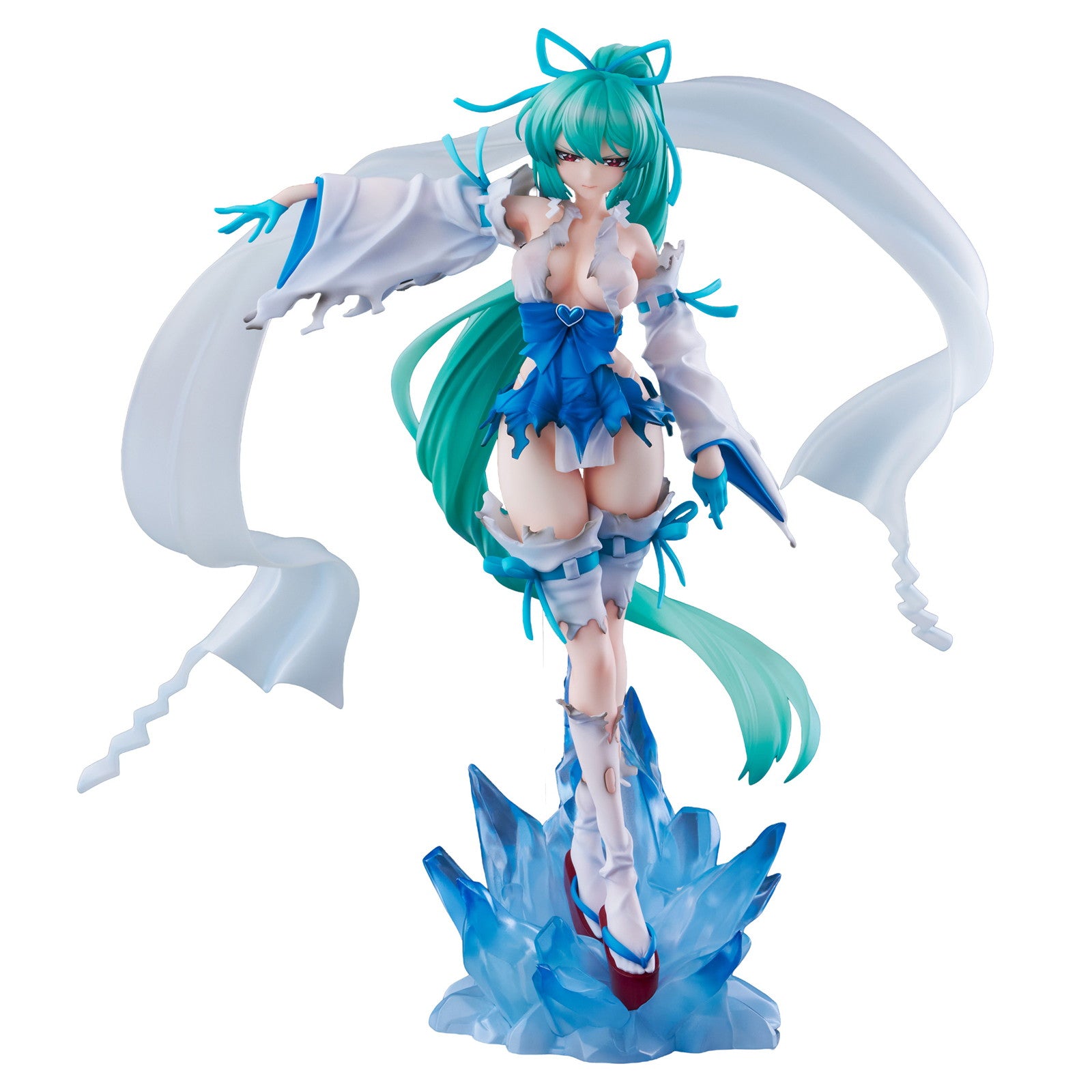 【中古即納】[FIG] マジアアズール 薄氷巫女 DXver. 魔法少女にあこがれて 1/7 完成品 フィギュア WING(ウイング)(20260331)