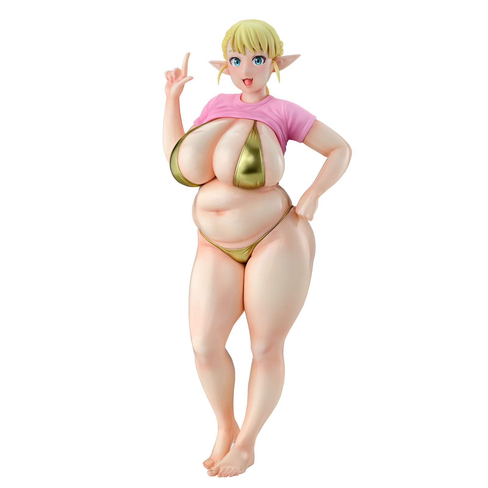 【予約安心出荷】[FIG] 絵留札(えるふだ) Gold ver. エルフさんは痩せられない。 1/7 完成品 フィギュア Q-six(キューシックス)(2026年5月)