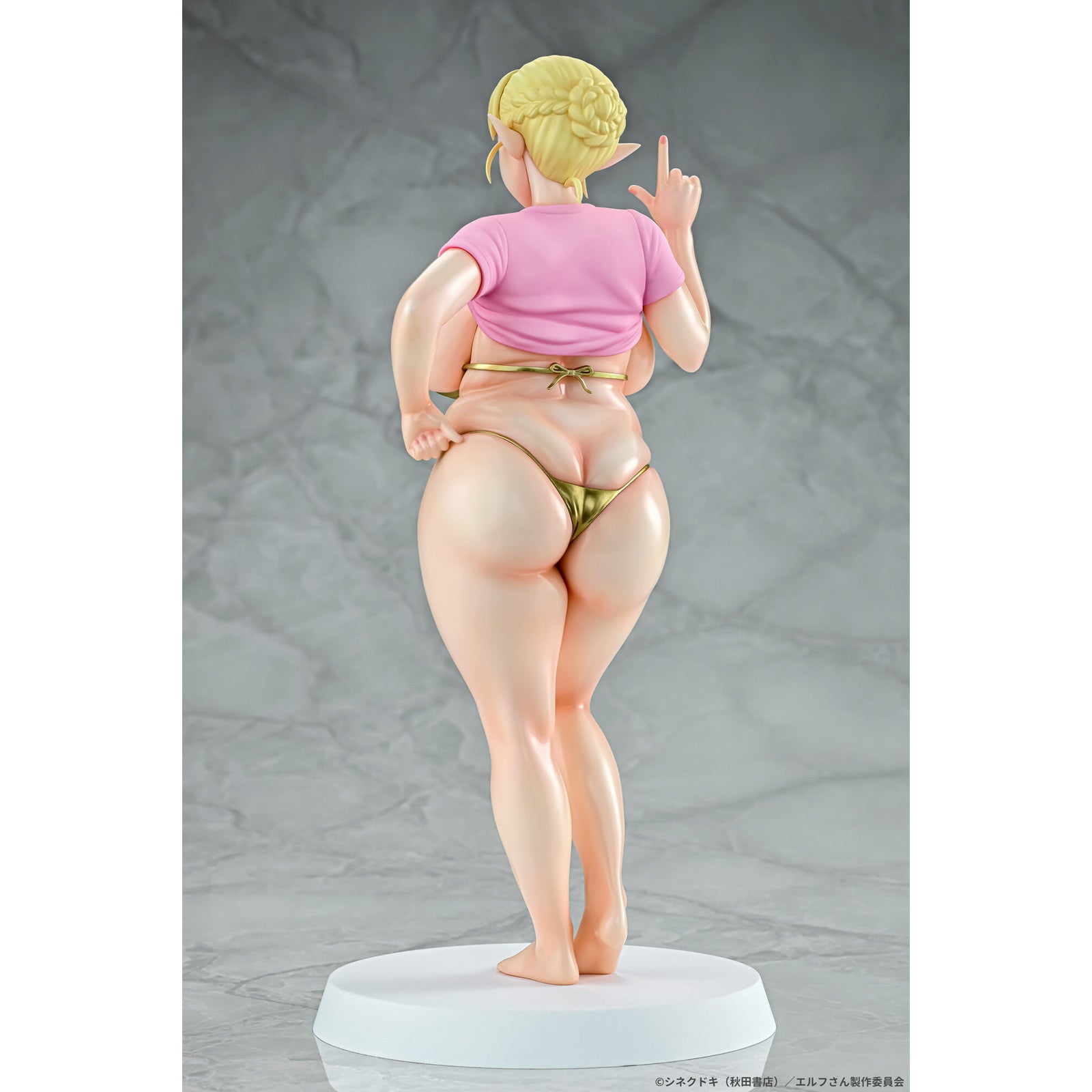 【予約安心出荷】[FIG] 絵留札(えるふだ) Gold ver. エルフさんは痩せられない。 1/7 完成品 フィギュア Q-six(キューシックス)(2026年5月)