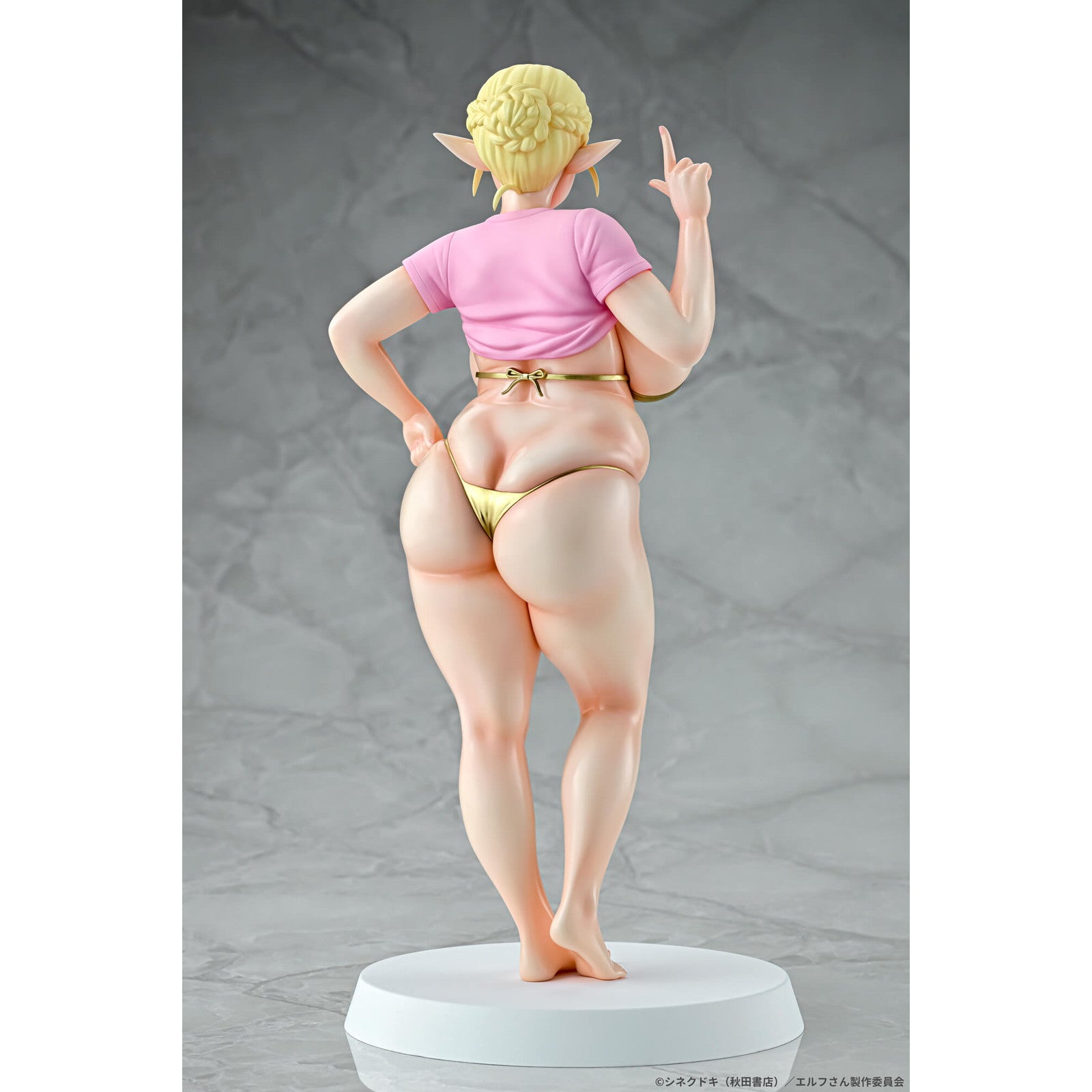 【予約安心出荷】[FIG] 絵留札(えるふだ) Gold ver. エルフさんは痩せられない。 1/7 完成品 フィギュア Q-six(キューシックス)(2026年5月)