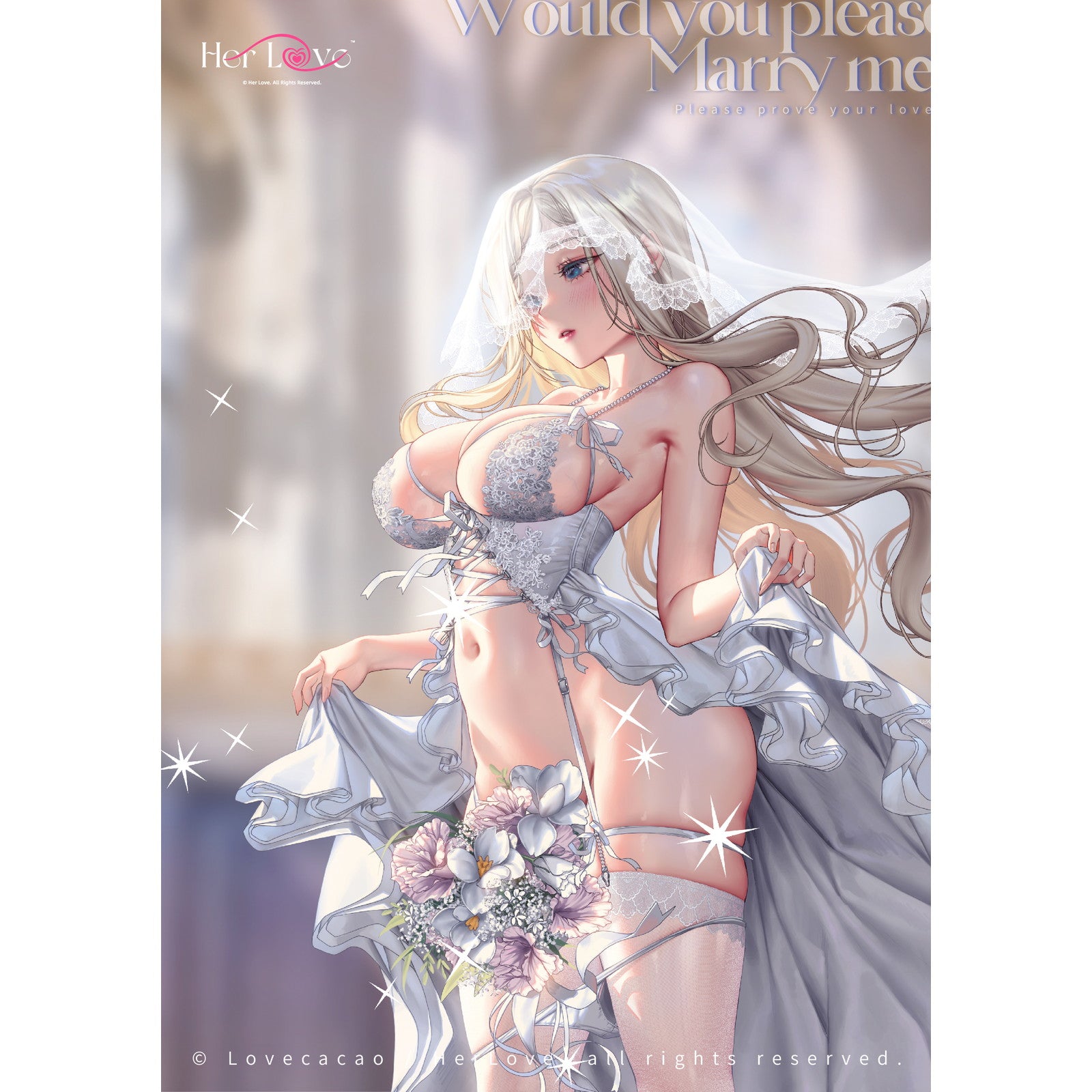 【予約安心出荷】[FIG] ミニ永生花&A5パネル付属 Would you please marry me～ 豪華植毛版 1/6 完成品 フィギュア HerLove(ハーラブ)(2026年8月)