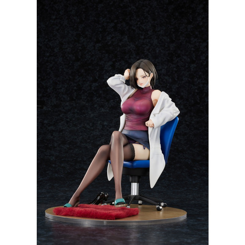 【予約安心出荷】[FIG] やさぐれ保健医 Illustrated by けそシロウ 1/6 完成品 フィギュア PURE(ピュア)(2026年12月)