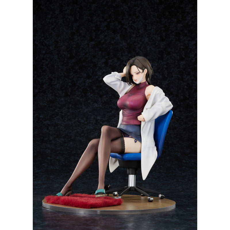 【予約安心出荷】[FIG] やさぐれ保健医 Illustrated by けそシロウ 1/6 完成品 フィギュア PURE(ピュア)(2026年12月)