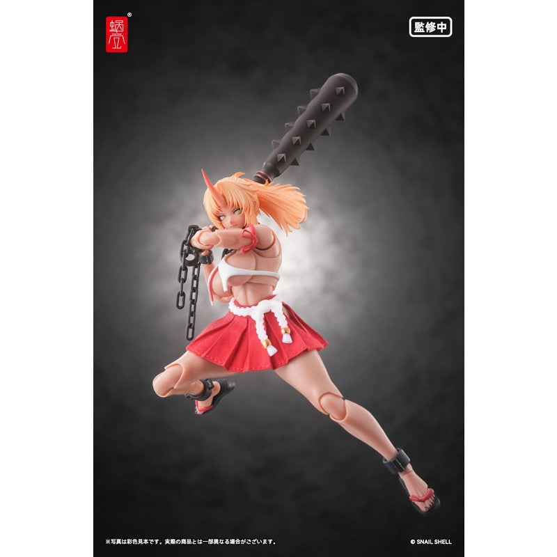 【予約安心出荷】[FIG] チェーン2本付属 RPGEX-08 鬼巫女 次女・紅葉(もみじ) 1/12 完成品 アクションフィギュア SNAIL SHELL(蝸之殻)(2026年12月)