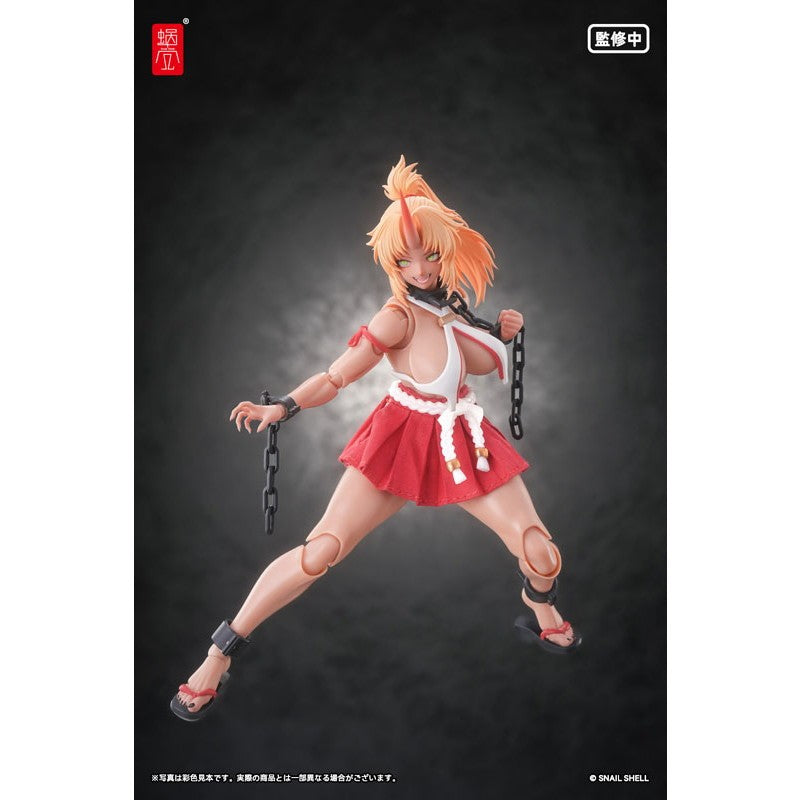 【予約安心出荷】[FIG] チェーン2本付属 RPGEX-08 鬼巫女 次女・紅葉(もみじ) 1/12 完成品 アクションフィギュア SNAIL SHELL(蝸之殻)(2026年12月)