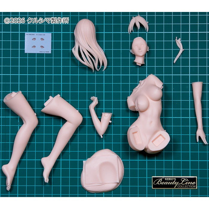 【予約安心出荷】[FIG] KEIKO's Beauty Line collection No.645 クリスタル'26 成形色フレッシュ 1/7 レジンキャストキット フィギュア クルシマ製作所(20260531)