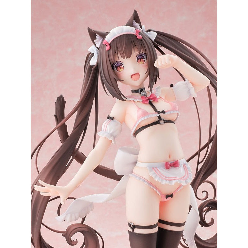 【予約安心出荷】[FIG] イラストカード付属 ショコラ マイクロビキニメイド-DX Edition- ネコぱら 1/5.5 完成品 フィギュア(PVC321) チューベローズプラス(2027年1月)