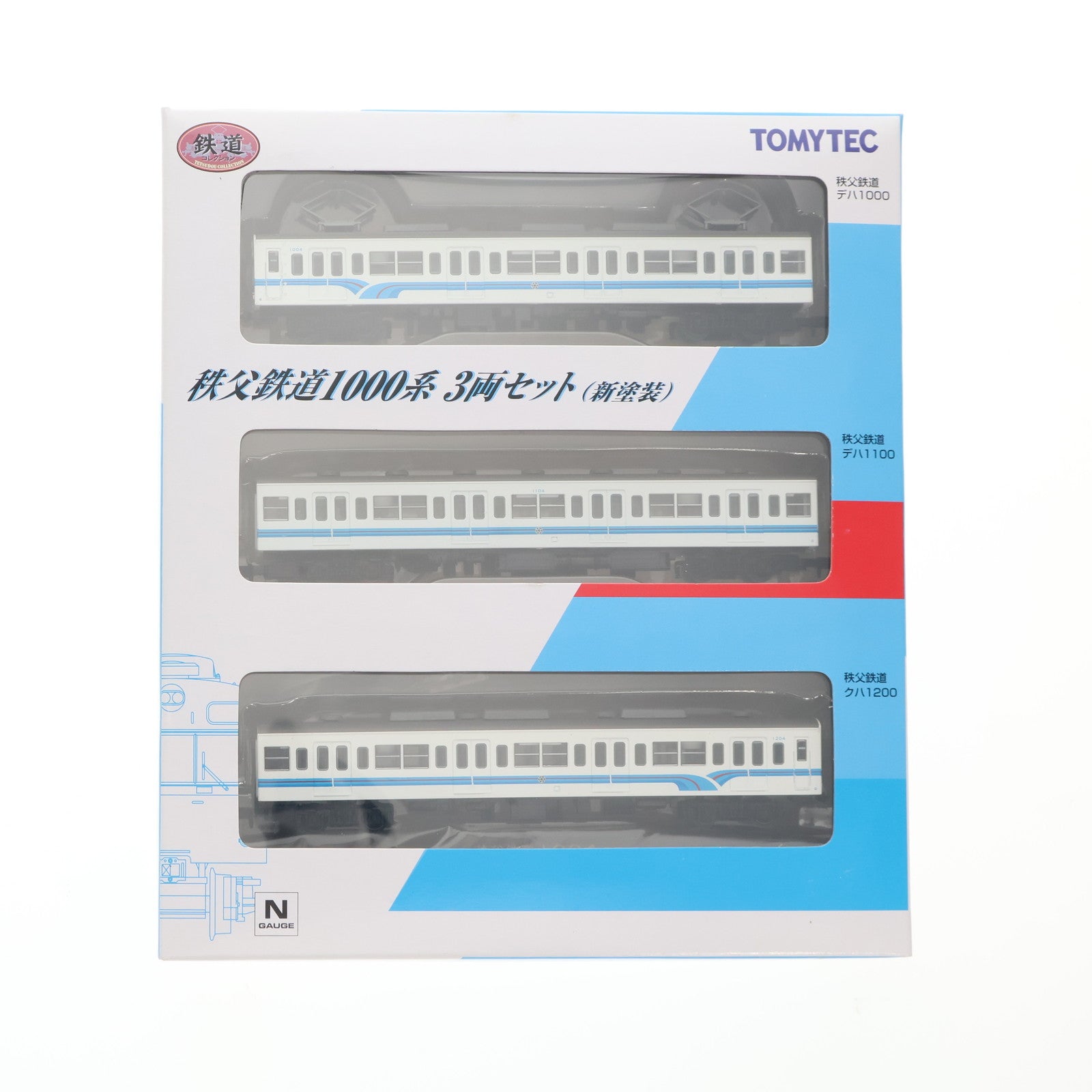 【中古即納】[RWM] 鉄道コレクション(鉄コレ) 秩父鉄道1000系(新塗装) 3両セット(動力無し) Nゲージ 鉄道模型 TOMYTEC(トミーテック)(20090331)