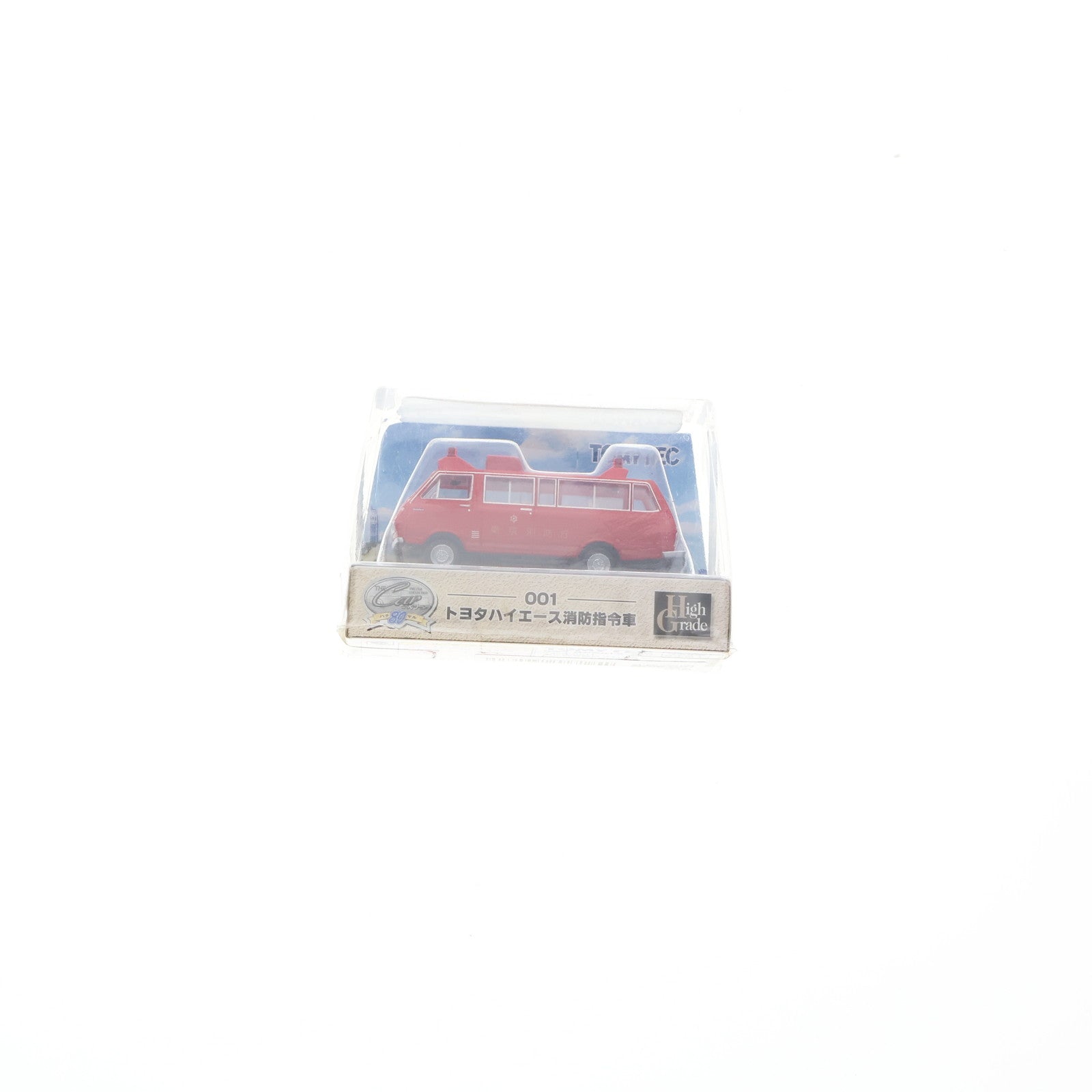 【中古即納】[RWM] 1/80 トヨタ ハイエース 消防指令車(レッド) 「ザ・カーコレクション80HG No.001」HOゲージ 鉄道模型 TOMYTEC(トミーテック)(20070731)