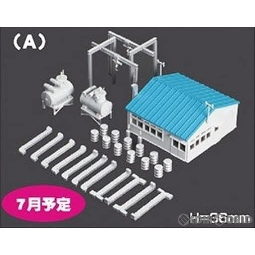 【新品】【お取り寄せ】[RWM] 2604 着色済み 工場付属設備 A 着色済みストラクチャーキット Nゲージ 鉄道模型 GREENMAX(グリーンマックス)(20200830)