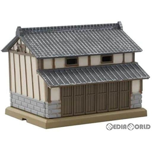【新品】【お取り寄せ】[RWM] S028-1 瓦屋根 漆喰壁納屋 看板付 灰 Zゲージ 鉄道模型  ROKUHAN(ロクハン/六半)(20140720)
