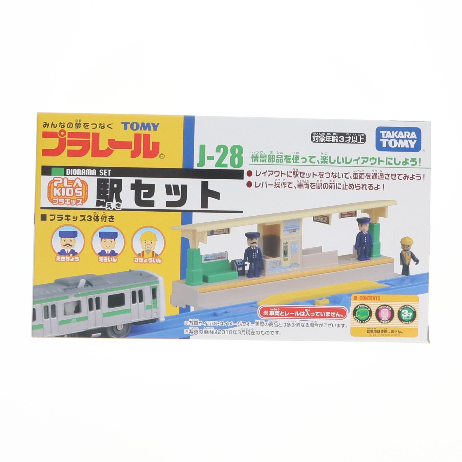 【中古即納】[RWM] プラレール J-28 プラキッズ駅セット 鉄道模型 タカラトミー(20010809)