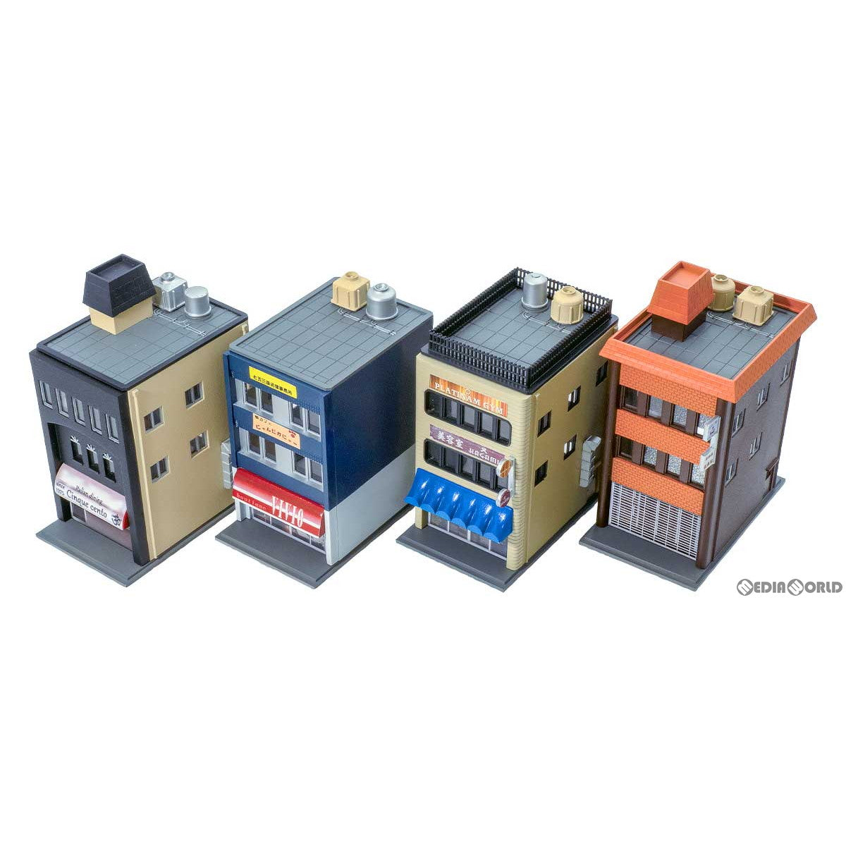 【新品】【お取り寄せ】[RWM] 2219 商業ビル3F(リノベーション仕様・4棟入り) 未塗装組立てキット Nゲージ 鉄道模型 GREENMAX(グリーンマックス)(20220810)