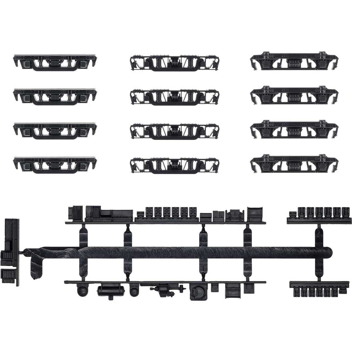 【新品即納】[RWM] 8521 動力台車枠・床下機器セット A-35(DT10/11/12+8596BM) Nゲージ 鉄道模型 GREENMAX(グリーンマックス) (20220827)