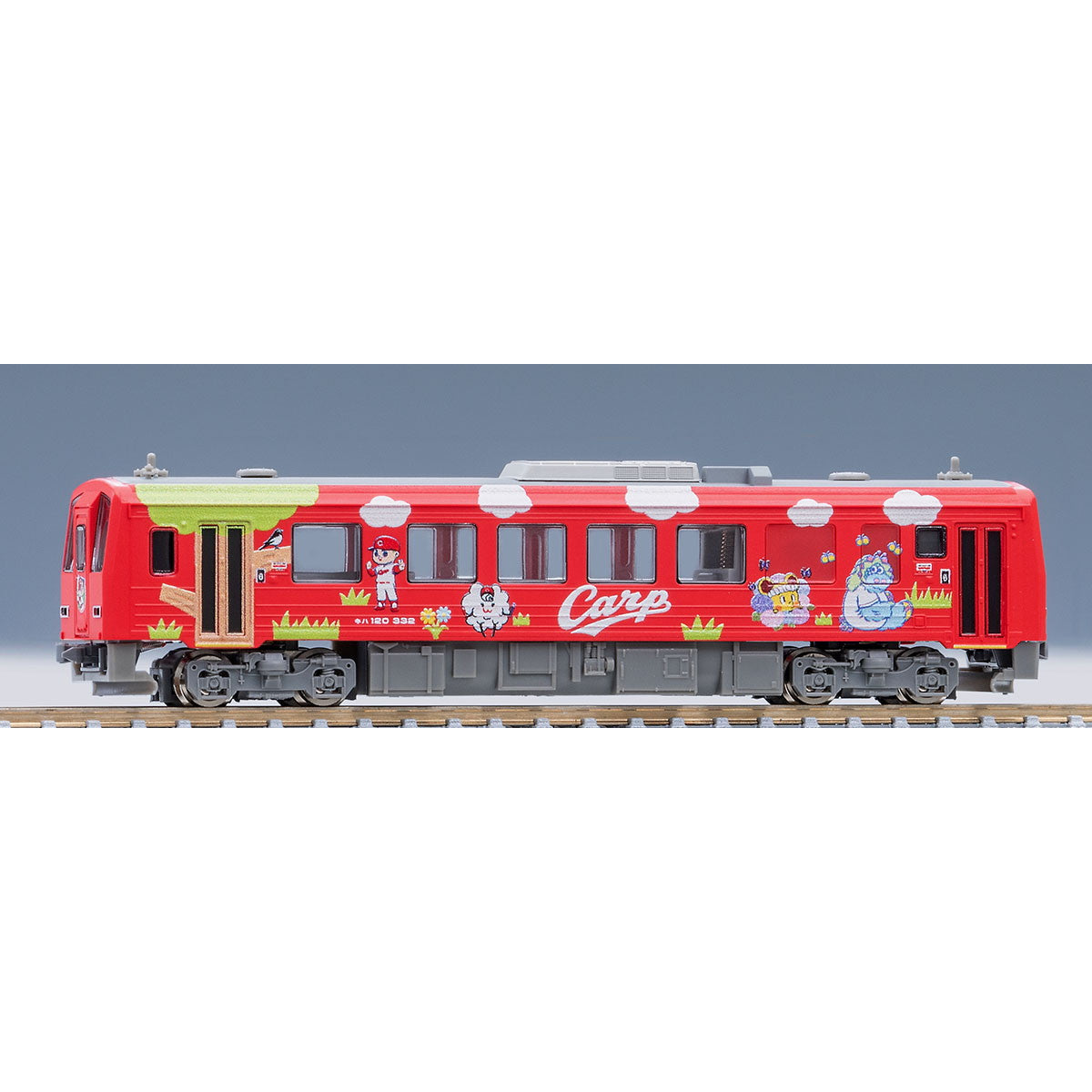【新品即納】[RWM] 9479 特別企画品 JRディーゼルカー キハ120-300形(芸備線・広島カープラッピング) タイプ(動力付き) Nゲージ 鉄道模型 TOMIX(トミックス) (20230211)