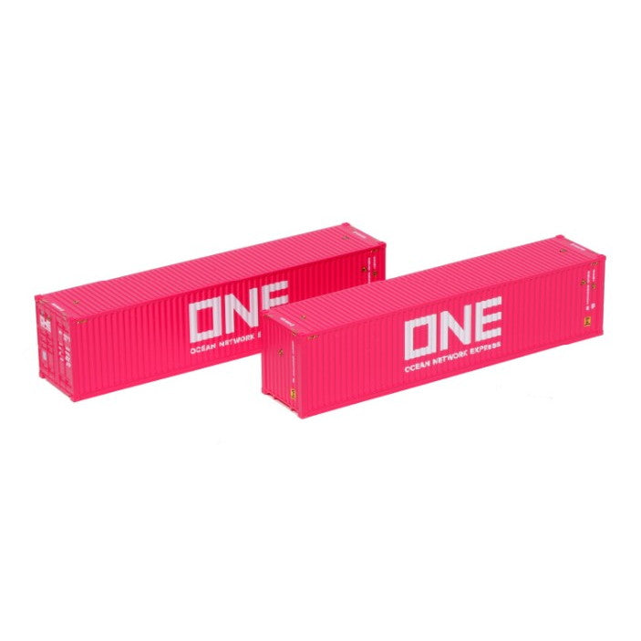 【新品即納】[RWM] 23-580A 40フィート ハイキューブコンテナ ONE(マゼンタ) 2個入 Nゲージ 鉄道模型 KATO(カトー) (20220929)