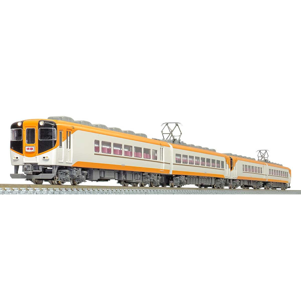 【新品即納】[RWM] 31646 近鉄 16000系 (喫煙室付き・新塗装) 先頭車4両編成セット(動力付き) Nゲージ 鉄道模型 GREENMAX(グリーンマックス) (20221116)
