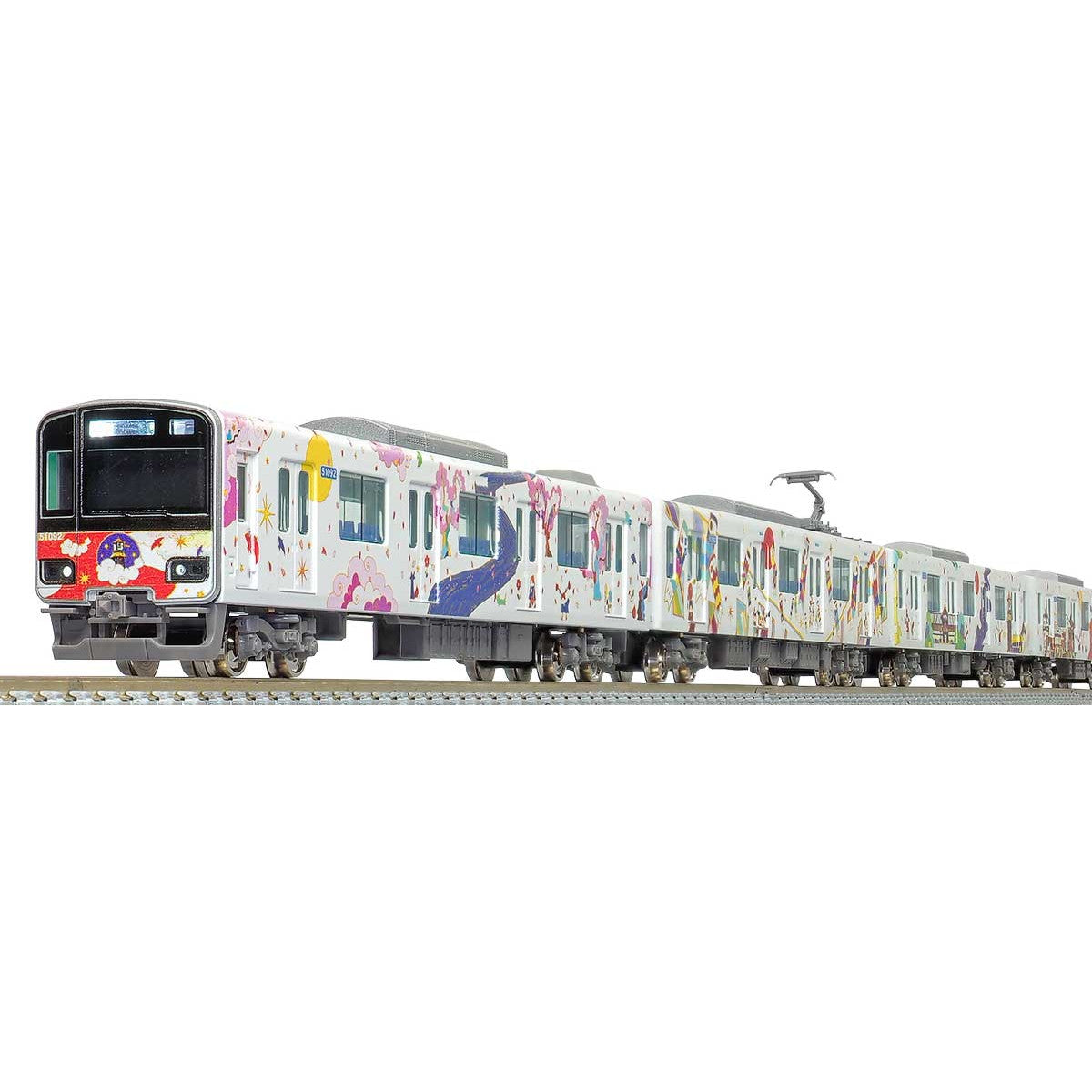 【新品即納】[RWM] 50724 東武 50090型 池袋・川越アートトレイン (ロングシートモード) 基本4両編成セット(動力付き) Nゲージ 鉄道模型 GREENMAX(グリーンマックス) (20221116)