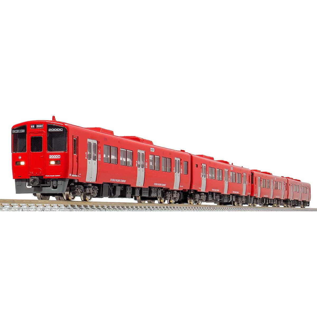 【新品即納】[RWM] 31663 JR九州キハ200形(赤色・13+1013+12+1012) 4両編成セット(動力付き) Nゲージ 鉄道模型 GREENMAX(グリーンマックス) (20221224)