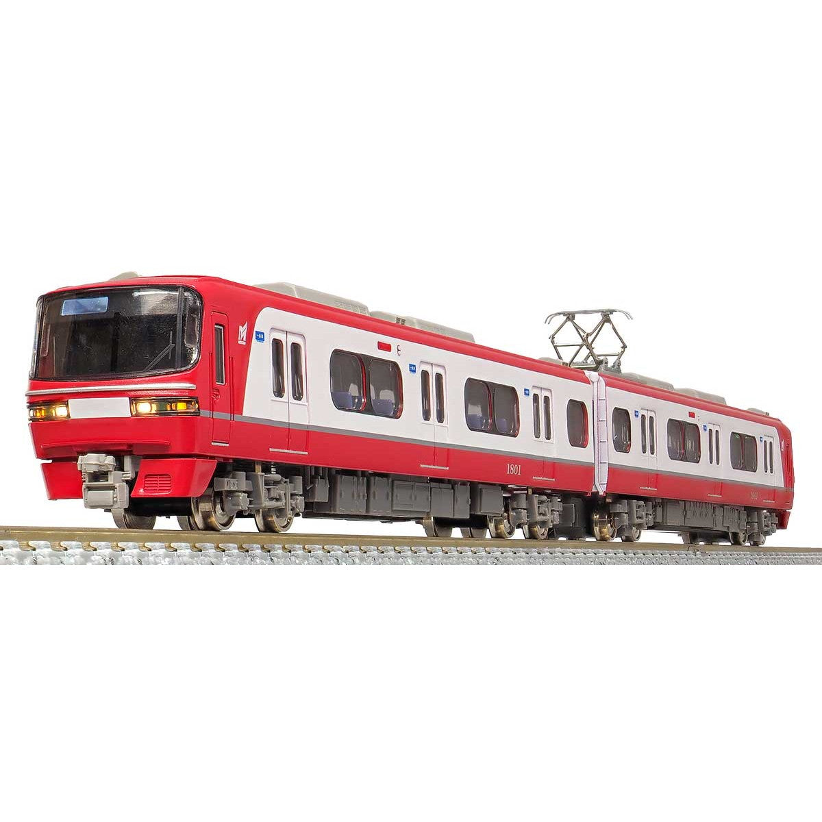 【新品即納】[RWM] 31656 名鉄1800系(新塗装・行先表示点灯) 基本2両編成セット(動力付き) Nゲージ 鉄道模型 GREENMAX(グリーンマックス) (20221214)