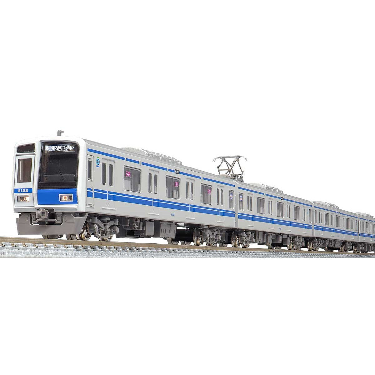 【新品即納】[RWM] 31664 西武 6000系アルミ車(6158編成・ベンチレータ撤去後) 基本4両編成セット(動力付き) Nゲージ 鉄道模型 GREENMAX(グリーンマックス) (20230208)