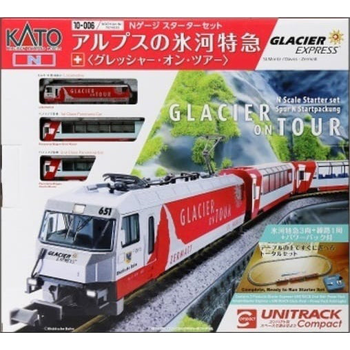 【新品】【お取り寄せ】[RWM] 10-021 スターターセット アルプスの氷河特急 グレッシャー・オン・ツアー(動力付き) Nゲージ 鉄道模型 KATO(カトー) (20230316)