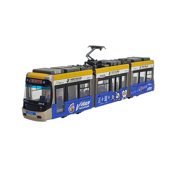 【新品】【お取り寄せ】[RWM] 322115 鉄道コレクション(鉄コレ) 長崎電気軌道3000形3001号車 V・ファーレン長崎ラッピング電車(動力無し) Nゲージ 鉄道模型 TOMYTEC(トミーテック) (20230127)