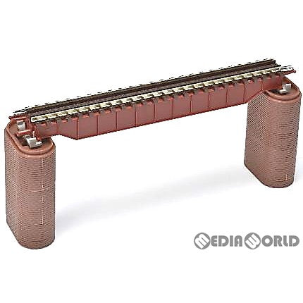 【新品即納】[RWM] 3255 上路式ガーダー橋S140(F)(赤)(れんが橋脚・2本付) Nゲージ 鉄道模型 TOMIX(トミックス)(20230125)