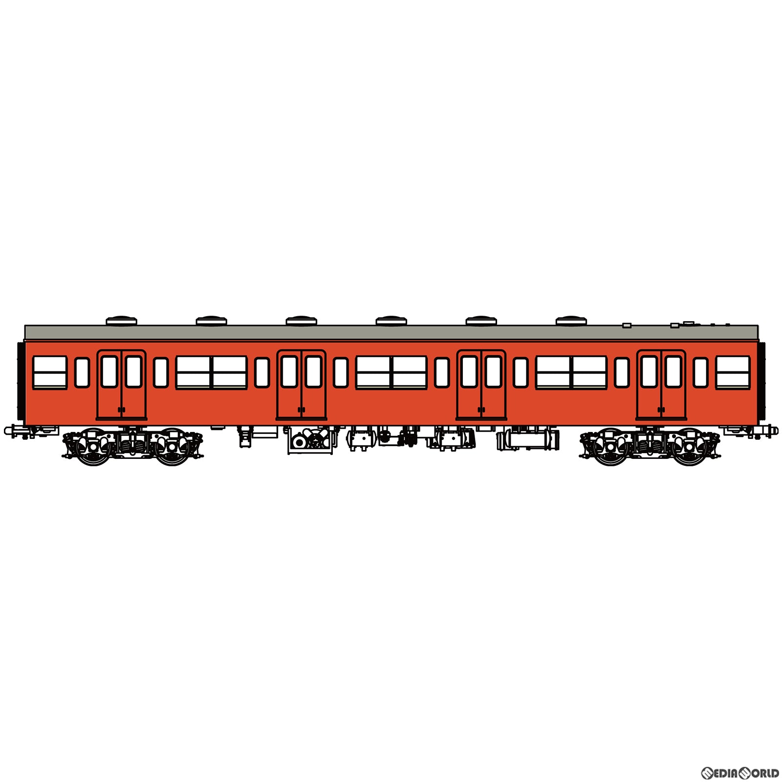 【新品即納】[RWM] TW-101TB 国鉄101系朱色1号 増結B(サハ100-200番代) (動力無し) HOゲージ 鉄道模型 TRAMWAY(トラムウェイ) (20230916)