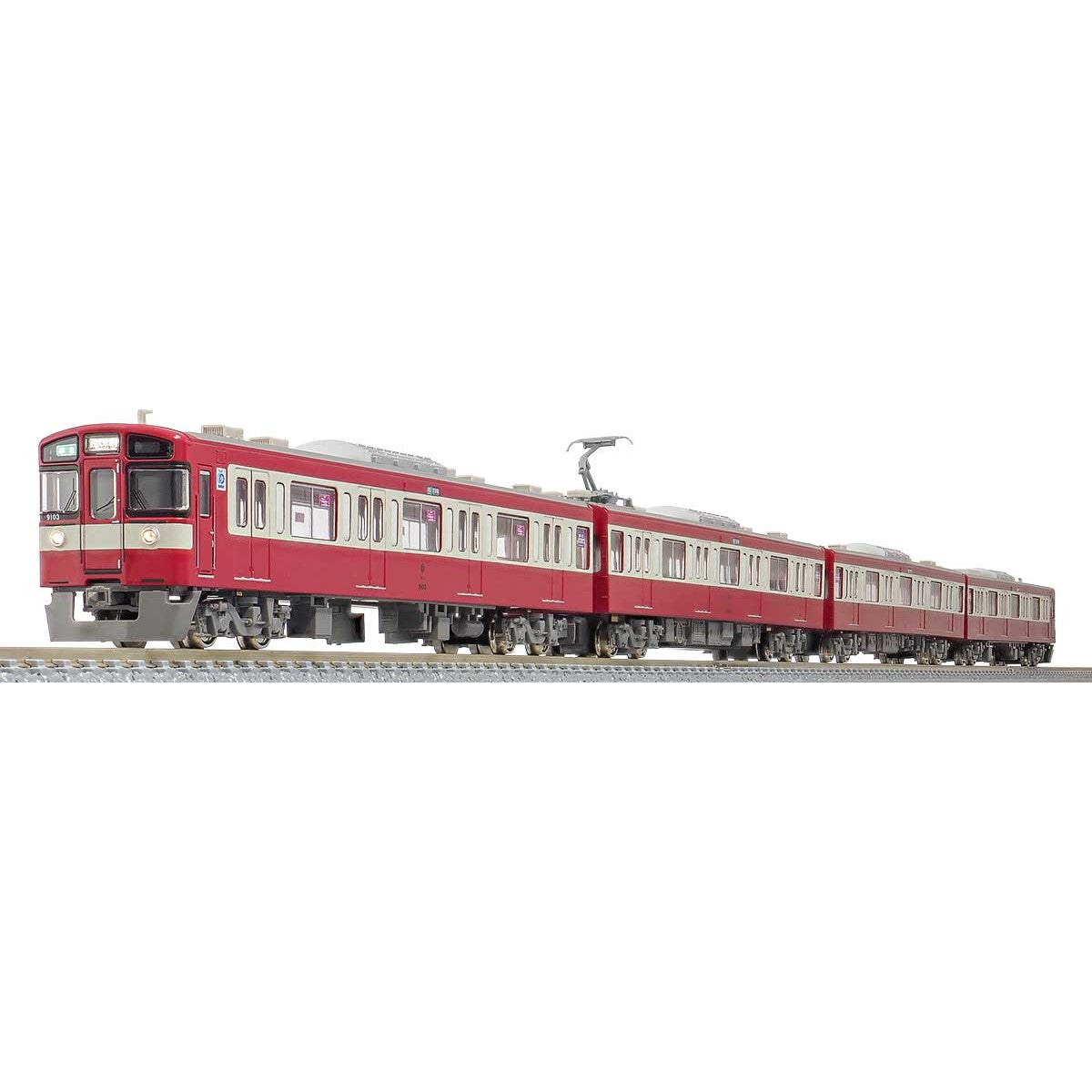 【新品即納】[RWM] 50743 西武9000系 幸運の赤い電車(RED LUCKY TRAIN・ヘッドマーク無し) 基本4両編成セット(動力付き) Nゲージ 鉄道模型 GREENMAX(グリーンマックス) (20230609)