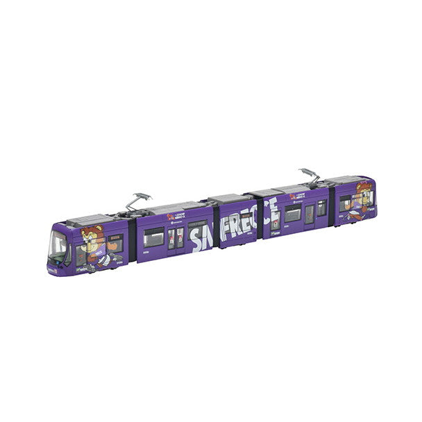 【新品】【お取り寄せ】[RWM] 316558 鉄道コレクション(鉄コレ) 広島電鉄5100形5108号 グリーンムーバーマックス サンフレッチェ広島 デザイン(動力無し) Nゲージ 鉄道模型 TOMYTEC(トミーテック) (20230624)