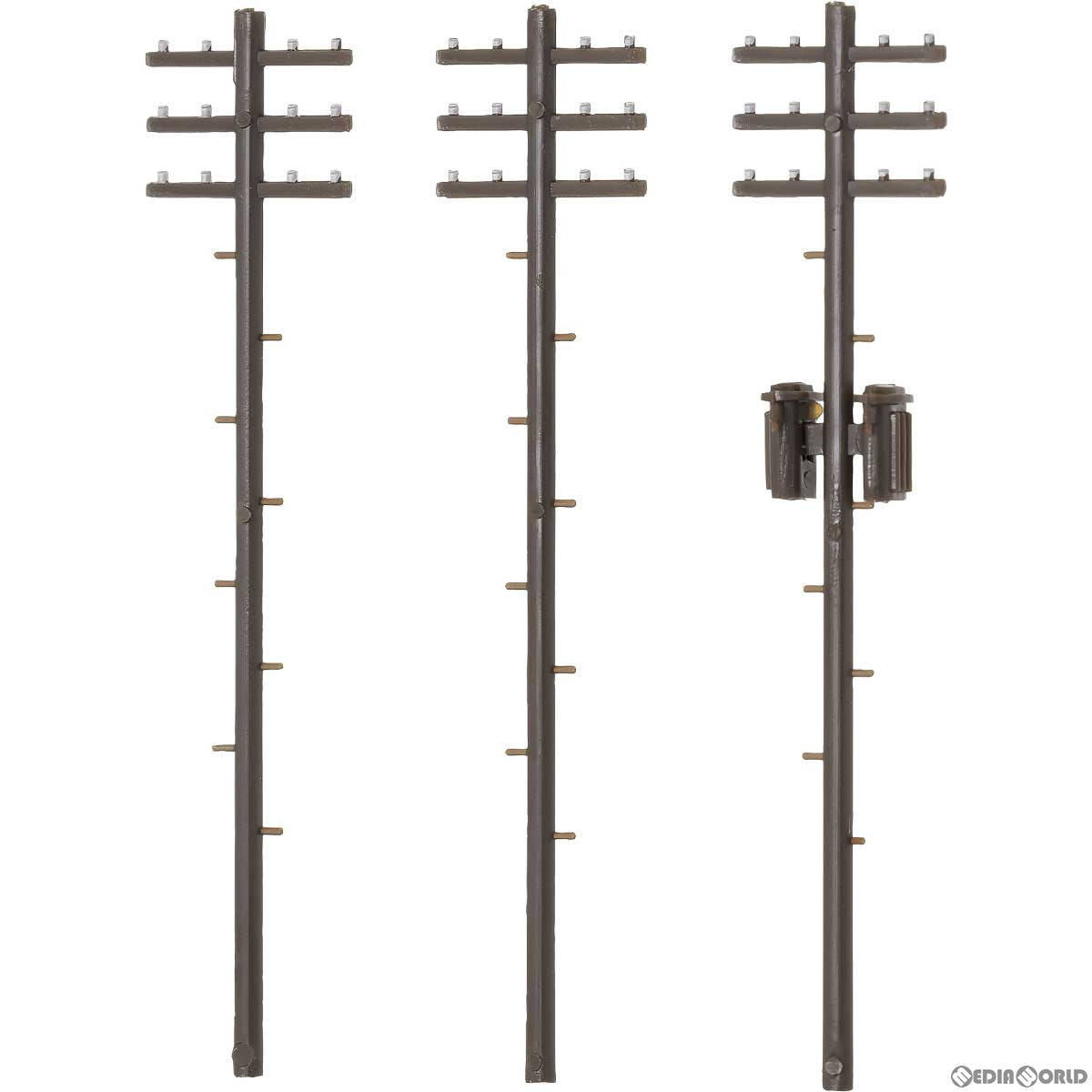 【新品即納】[RWM] 2625 着色済み 電柱(ダークブラウン) 着色済みストラクチャーキット Nゲージ 鉄道模型 GREENMAX(グリーンマックス) (20230731)