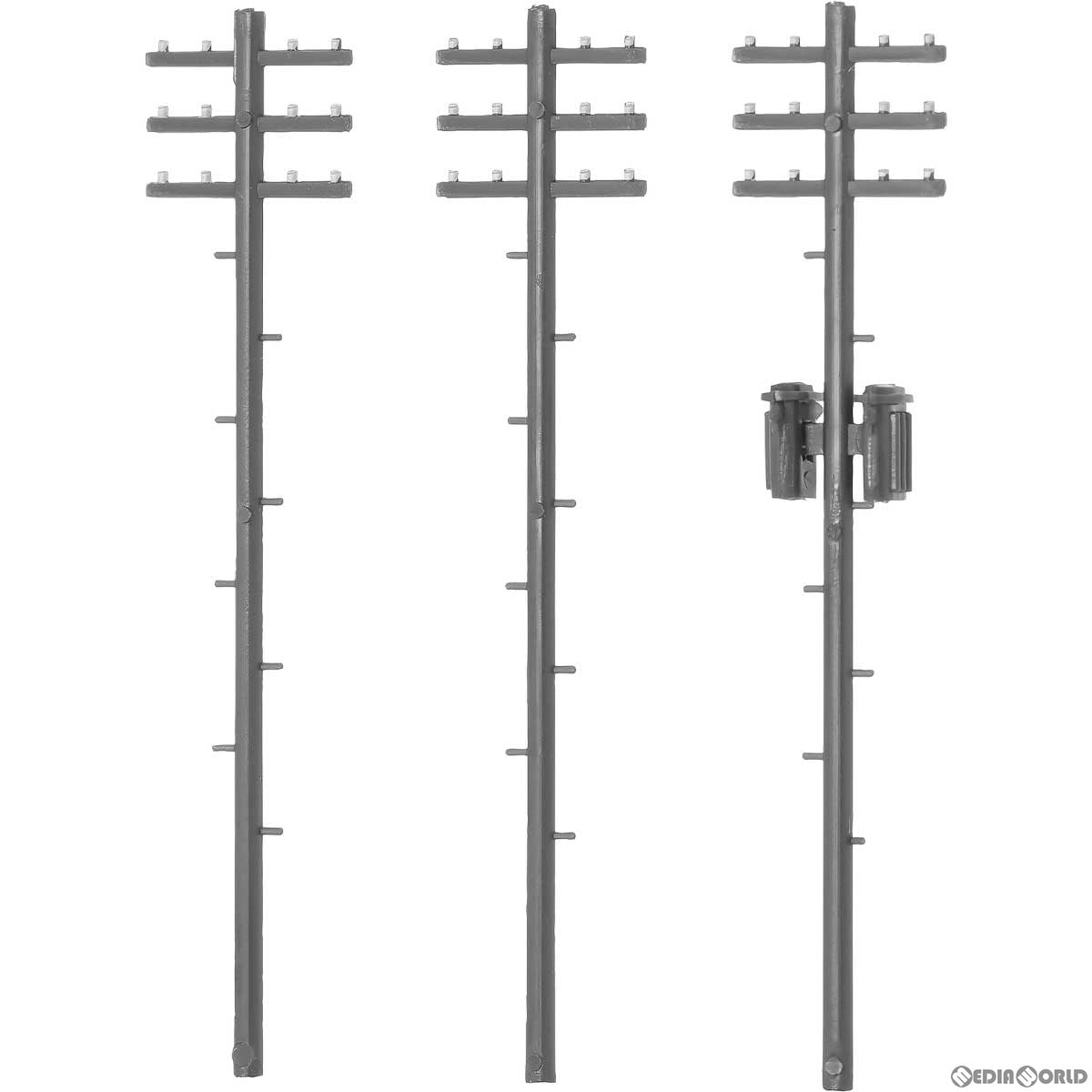 【新品即納】[RWM] 2626 着色済み 電柱(ダークグレー) 着色済みストラクチャーキット Nゲージ 鉄道模型 GREENMAX(グリーンマックス) (20230731)