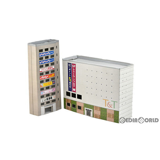 【新品】【お取り寄せ】[RWM] 325802 ペーパーストラクチャー C01 雑居ビル・百貨店 Nゲージ 鉄道模型 TOMYTEC(トミーテック)(20230624)