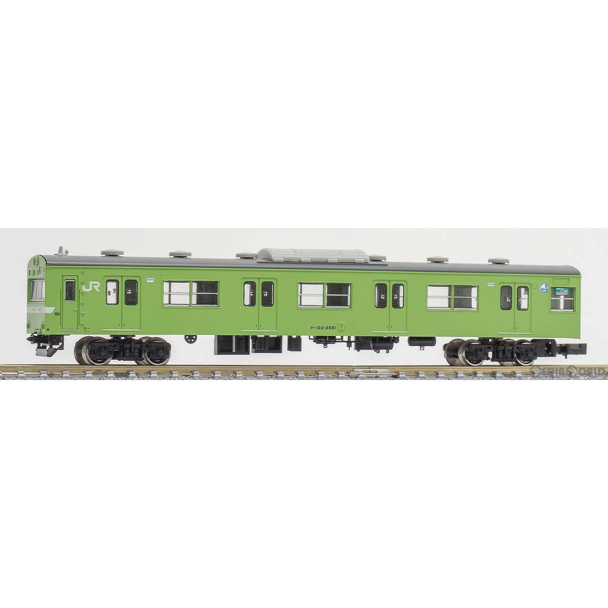 【新品即納】[RWM] 1266C JR103系関西形 クハ103(低運・ユニット窓・ウグイス) 1両キット(動力無し) 塗装済み組立てキット Nゲージ 鉄道模型 GREENMAX(グリーンマックス) (20231014)