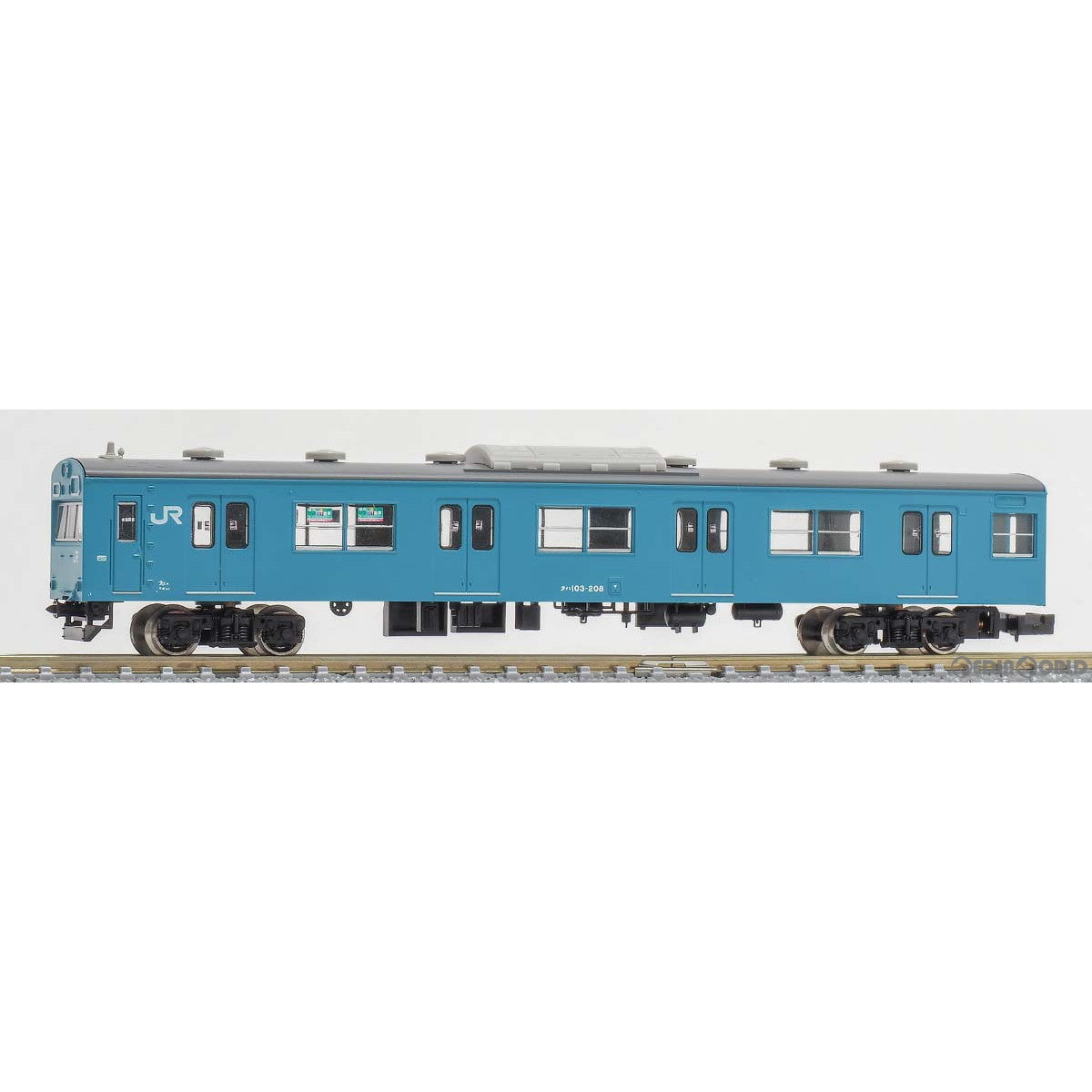 【新品即納】[RWM] 1268C JR103系関西形 クハ103(低運・ユニット窓・スカイブルー) 1両キット(動力無し) 塗装済み組立てキット Nゲージ 鉄道模型 GREENMAX(グリーンマックス) (20231014)