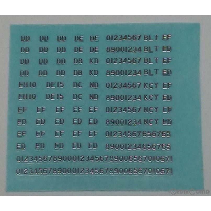 【新品】【お取り寄せ】[RWM] (再販) 772Q 国鉄機関車用メタルインレタ 1/150 Nゲージ 鉄道模型 ワンマイル/MODEL icon(モデルアイコン) (20230430)