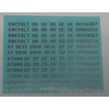 【新品】【お取り寄せ】[RWM] (再販) 773K 国鉄機関車用メタルインレタ 1/80 HOゲージ 鉄道模型 ワンマイル/MODEL icon(モデルアイコン)(20230430)