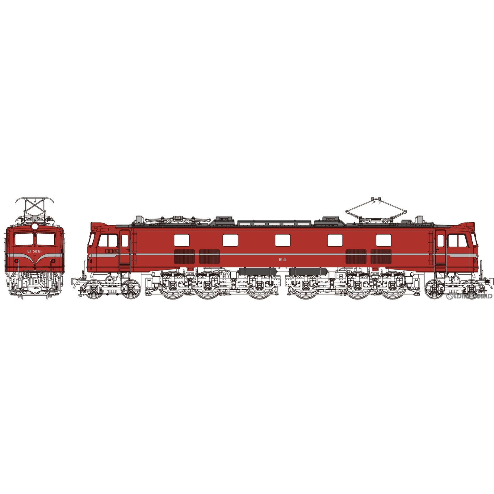 【予約安心出荷】[RWM]TW-EF58S 国鉄 EF5861 一般使用時「ぶどう2号」(動力付き) HOゲージ 鉄道模型 TRAMWAY(トラムウェイ)(発売日未定)