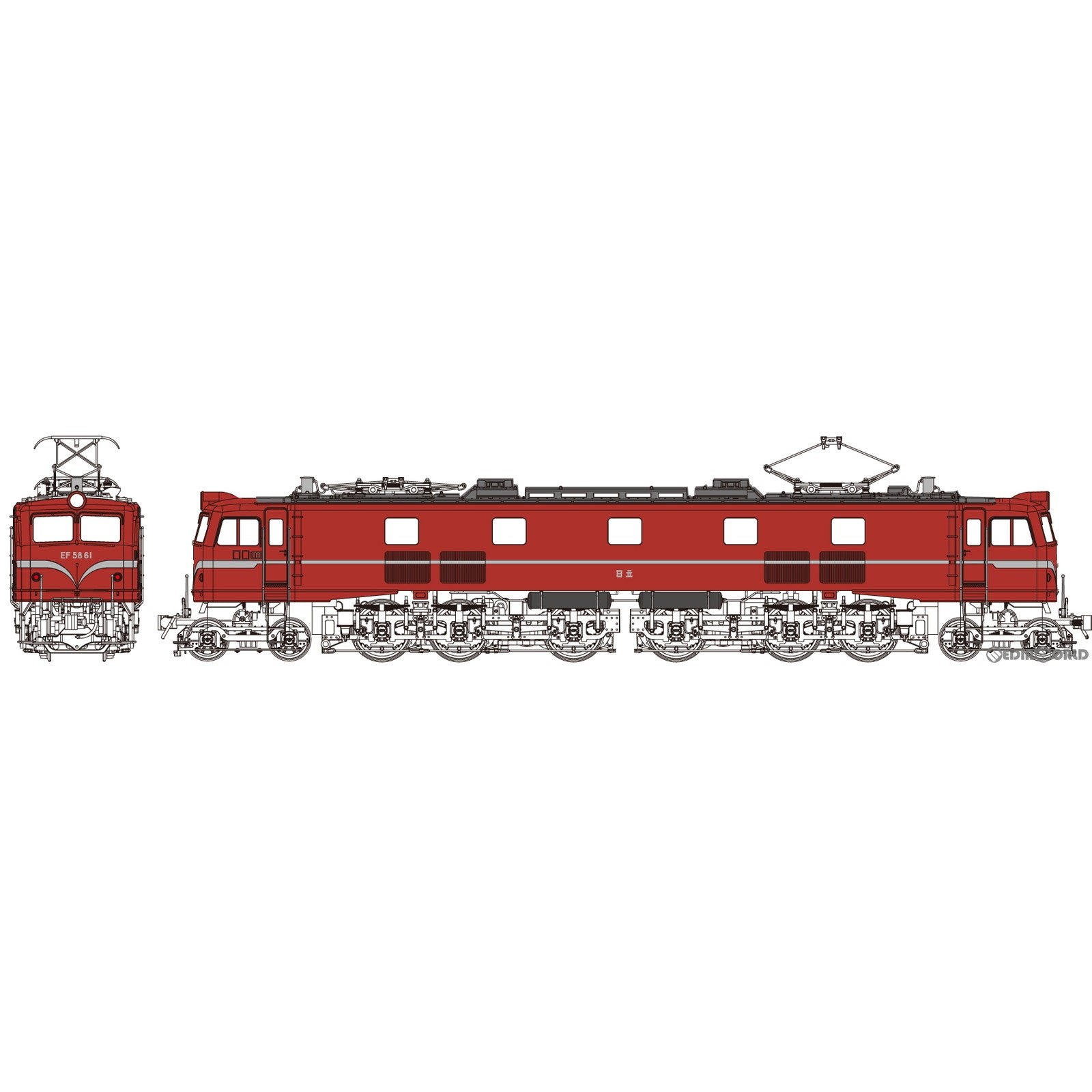 【新品】【お取り寄せ】[RWM] TW-EF58S 国鉄 EF5861 一般使用時「ぶどう2号」(動力付き) HOゲージ 鉄道模型 TRAMWAY(トラムウェイ) (20240720)