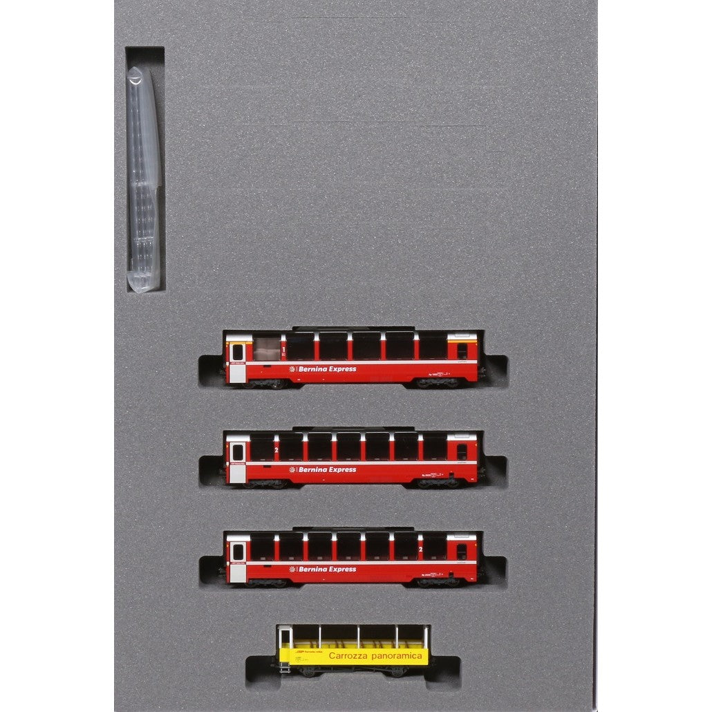 【新品即納】[RWM] (再販) 10-1656 レーティッシュ鉄道 ベルニナ急行(新ロゴ) 増結セット(4両)(動力無し) Nゲージ 鉄道模型 KATO(カトー)(20240404)