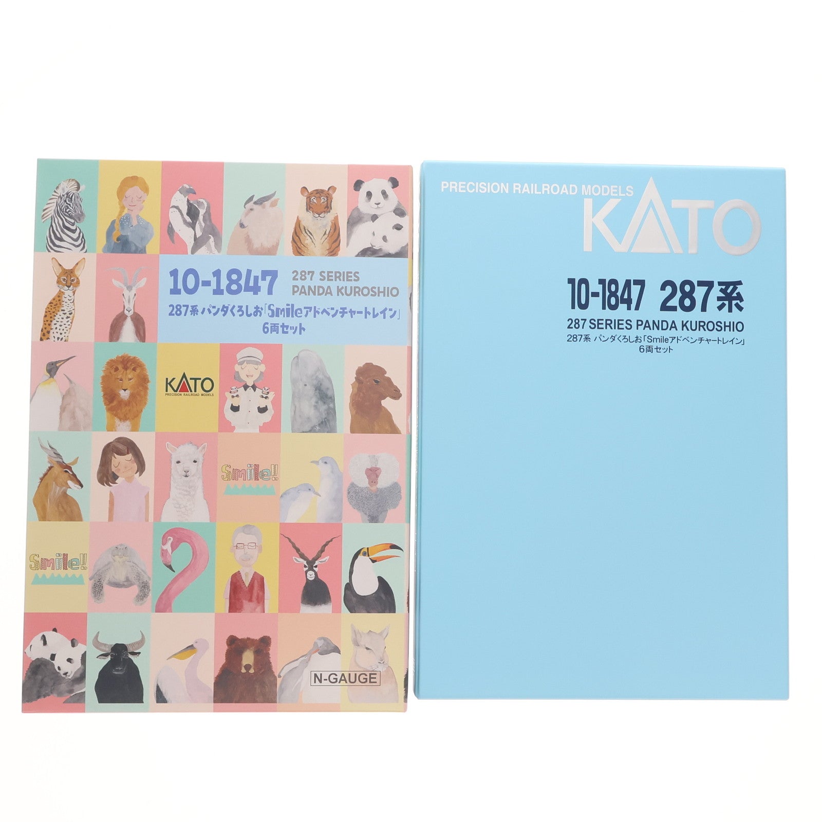 【中古即納】[RWM] 10-1847 特別企画品 287系 パンダくろしお 「Smileアドベンチャートレイン」 6両セット(動力付き) Nゲージ 鉄道模型 KATO(カトー)(20240518)