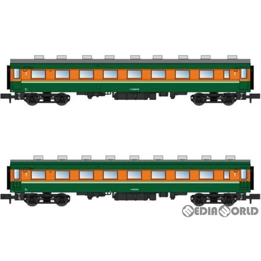 【中古即納】[RWM] A3999 サロ85009+サロ85021 淡緑色帯 2両セット(動力無し) Nゲージ 鉄道模型 MICRO ACE(マイクロエース)(20240517)