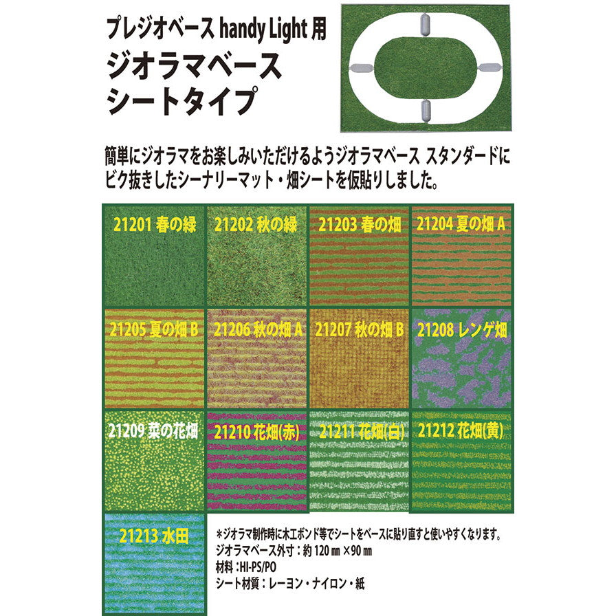【新品即納】[RWM] 21210 ジオラマベース シートタイプ 花畑(赤) Nゲージ・HOゲージ 鉄道模型 TGW(津川洋行) (20240831)