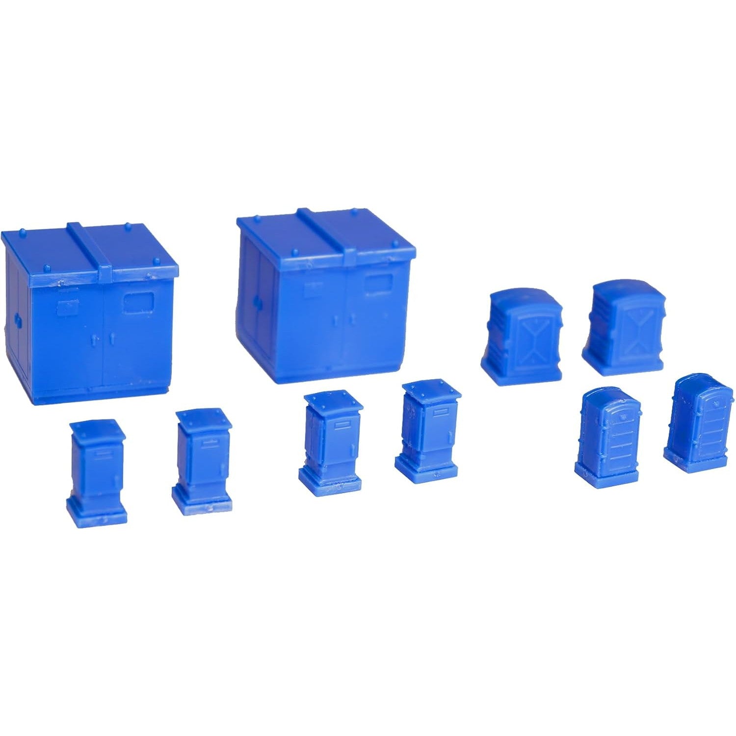 【新品即納】[RWM] MS083 1/80スケールプラスチックキット ポップな異世界シリーズ 継電箱/キュービクル(ブルー) HOゲージ 鉄道模型 PLUM(プラム) (20240930)