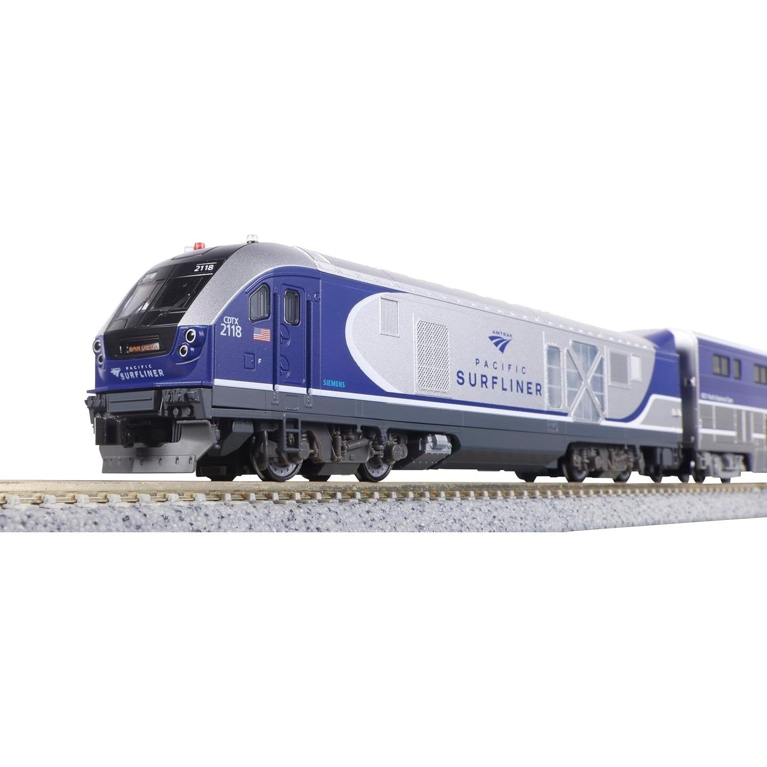 【予約安心出荷】[RWM]106-9010 特別企画品 SC-44 Charger Amtrak Pacific Surfliner 8Unit Set(チャージャー アムトラック パシフィック サーフライナー)(8両)(動力付き) Nゲージ 鉄道模型 KATO(カトー)(2025年1月)
